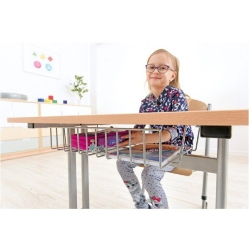 Bac de rangement table scolaire