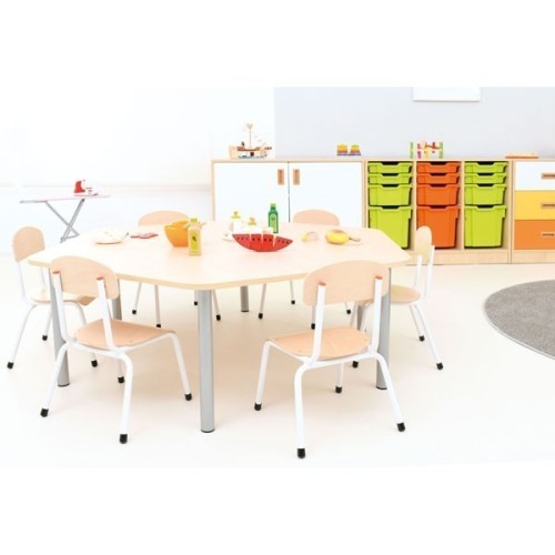 Pack table carrée et 4 chaises - T0