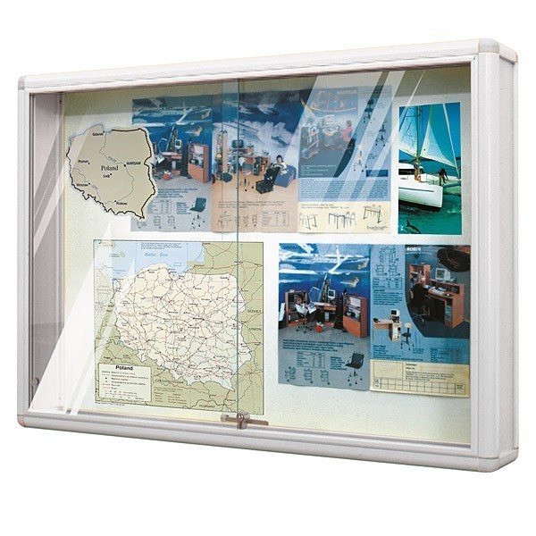 Vitrine d'information aluminium