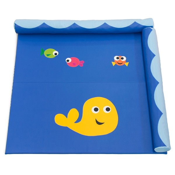 Tapis motricité bébé mer avec rouleaux