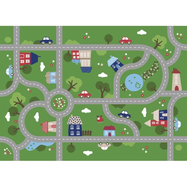 Tapis enfant route vinyle