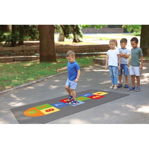 Tapis jeu marelle