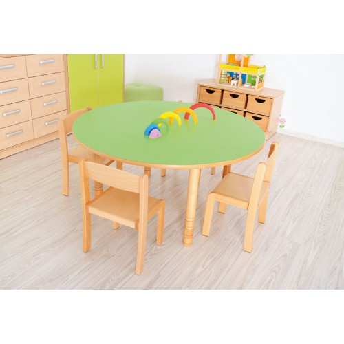 Table crèche ronde réglable