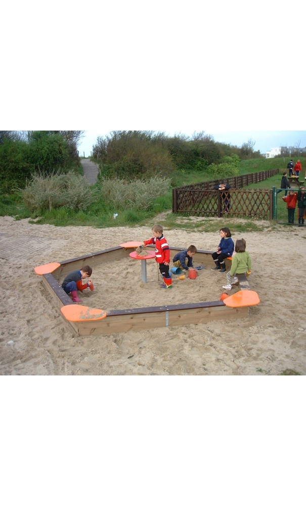 Bac à sable avec couvercle, Sablière pour école, Jeux extérieur maternelle