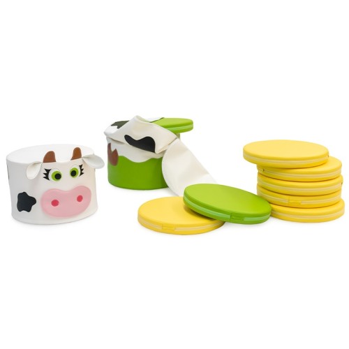 Ensemble galettes et 1 pouf vache