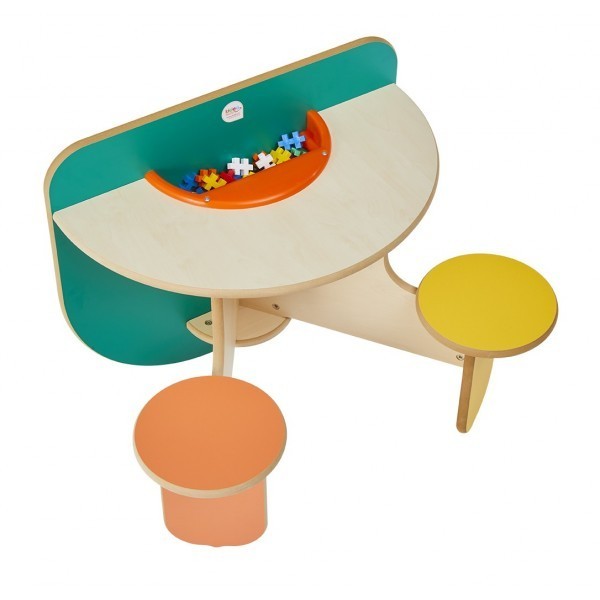 Table de jeux avec rangement Duo Colors