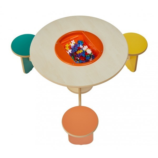 Table de jeux avec rangement Trio Colors