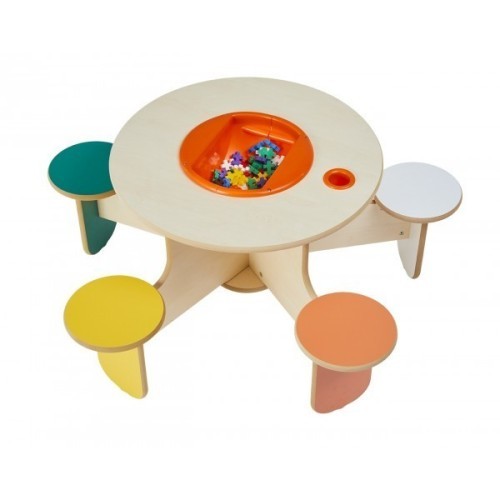 Table de jeux avec rangement Pento Colors