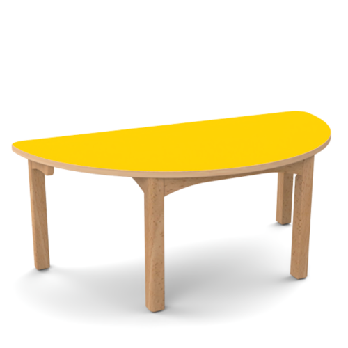 Table demi-lune maternelle