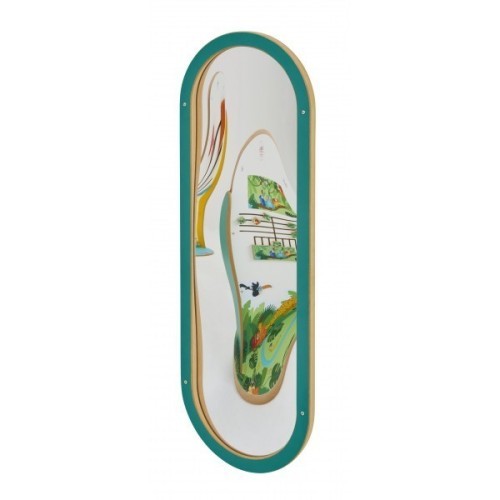 Miroir déformant Enfant Oval vert