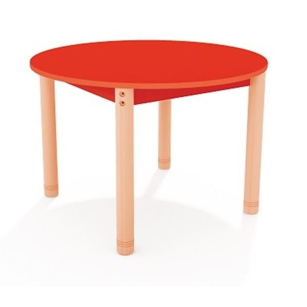 Table ronde colorée - de 40 à 58 cm