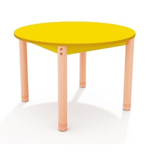 Table ronde colorée - de 40 à 58 cm