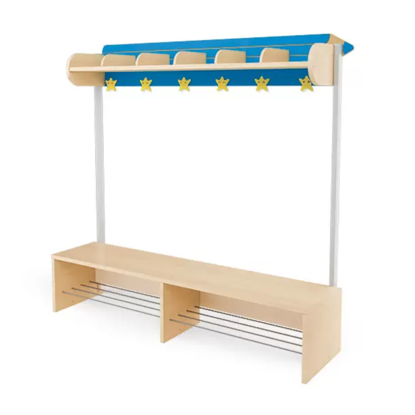 Banc vestiaire 6 enfants