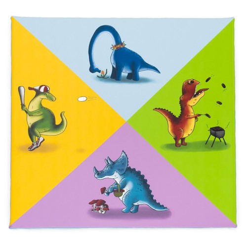 Tapis mousse bébé dinosaures