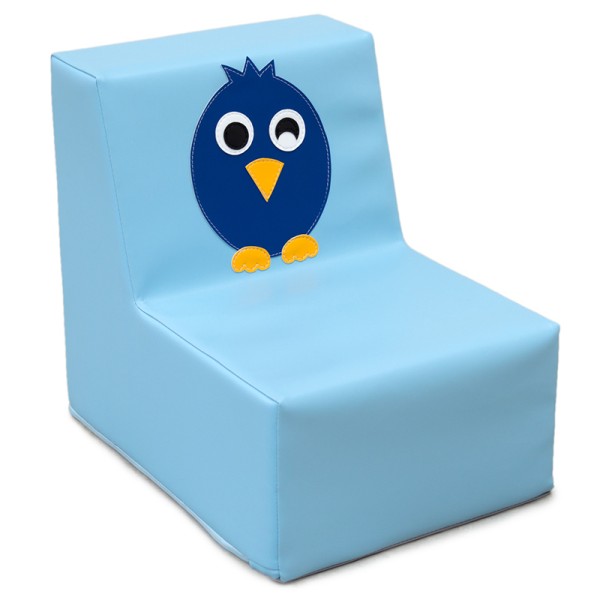 Fauteuil en mousse - Motif Oiseau bleu