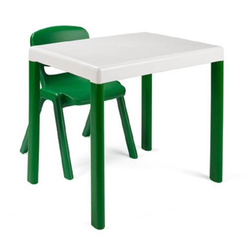 Ensemble 1 table et 2 chaises empilables