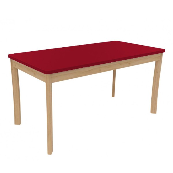 Table rectangle en bois pour enfants