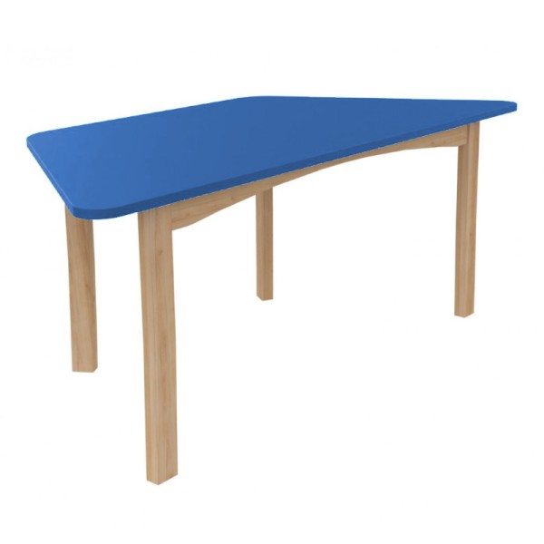 Table trapèze en bois pour enfants