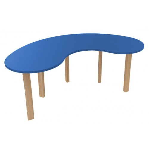 Table haricot en bois pour enfants