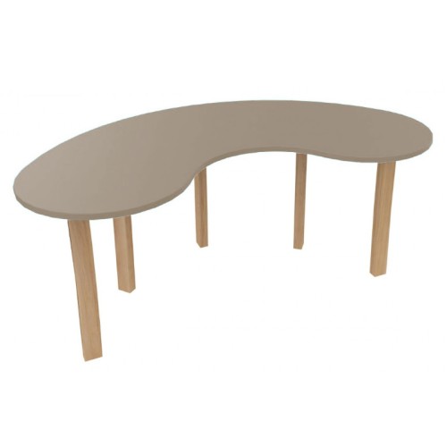 Table haricot en bois pour enfants