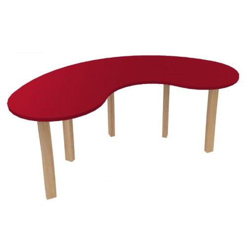 Table haricot en bois pour enfants