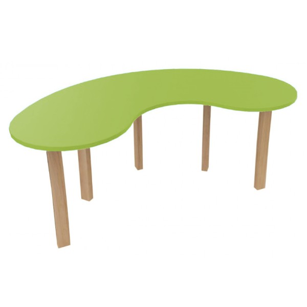 Table haricot en bois pour enfants