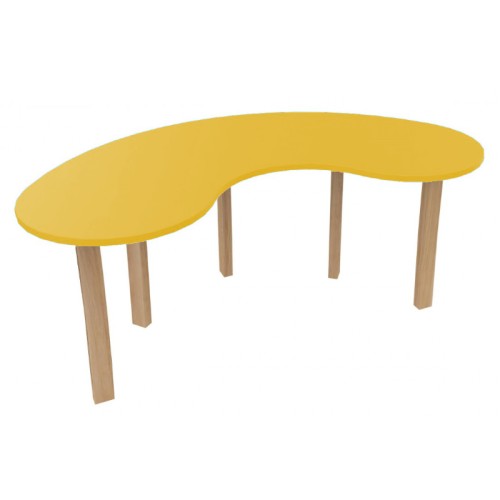 Table haricot en bois pour enfants