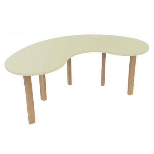 Table haricot en bois pour enfants