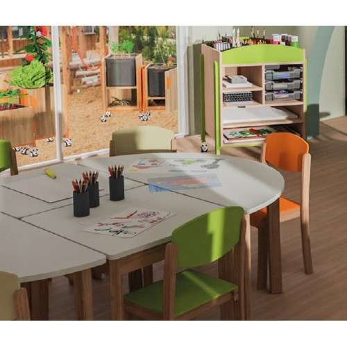 Table enfant demi-lune