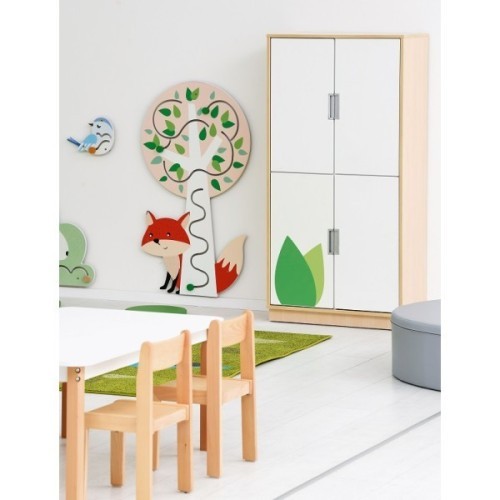 Jeu mural en bois renard