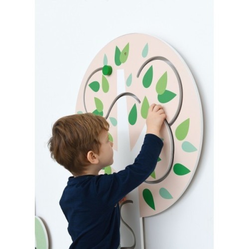 Jeu mural en bois renard