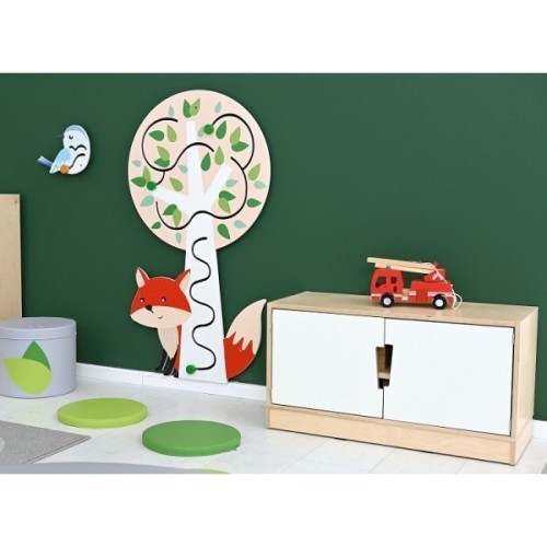 Jeu mural en bois renard