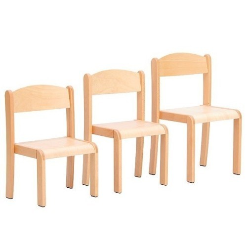 Chaise classe maternelle bois - T1 à T3