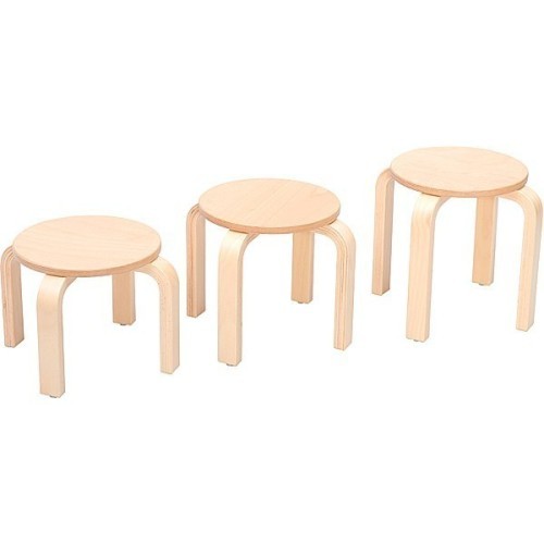 Tabouret maternelle bois - T1 à T3