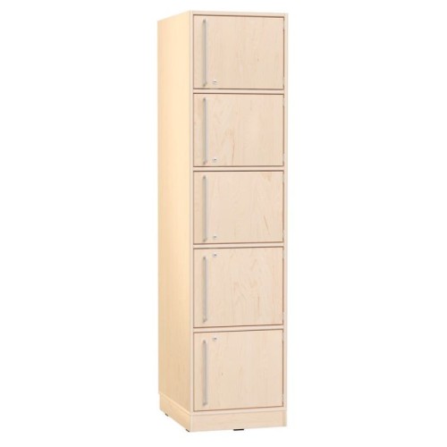 Armoire étroite 5 casiers avec clés