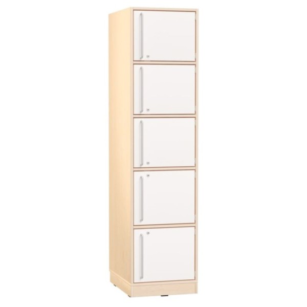 Armoire étroite 5 casiers avec clés