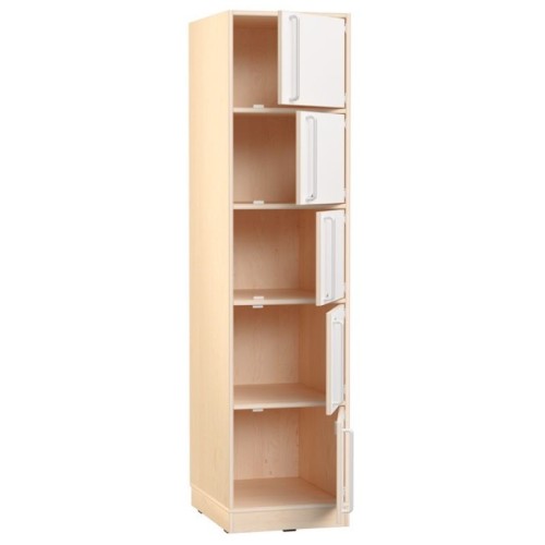 Armoire étroite 5 casiers avec clés