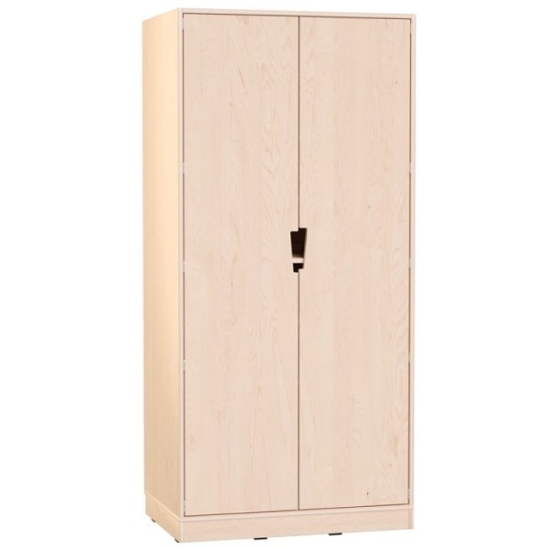 Armoire avec étagères coulissantes