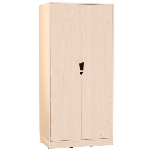 Armoire avec étagères coulissantes