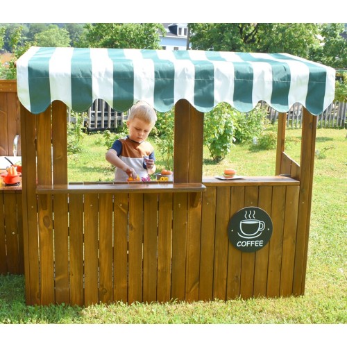 Snack en bois cour de récréation