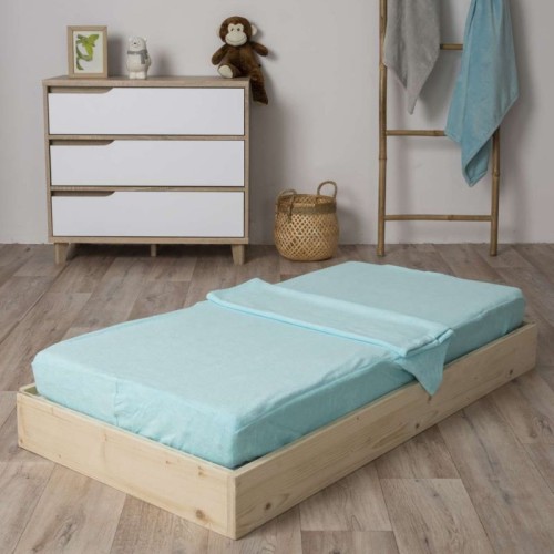 Lot de 2 - Combi drap éponge matelas