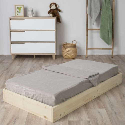 Lot de 2 - Combi drap éponge matelas