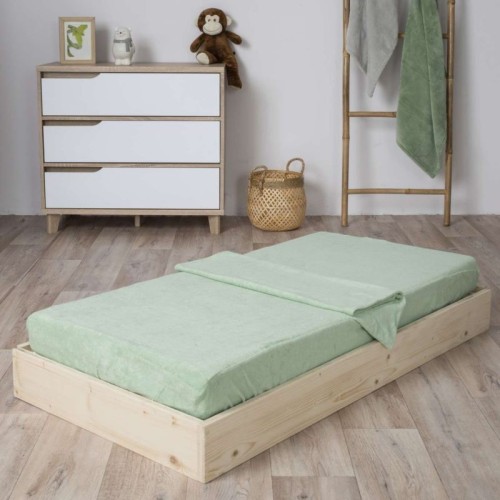 Lot de 2 - Combi drap éponge matelas