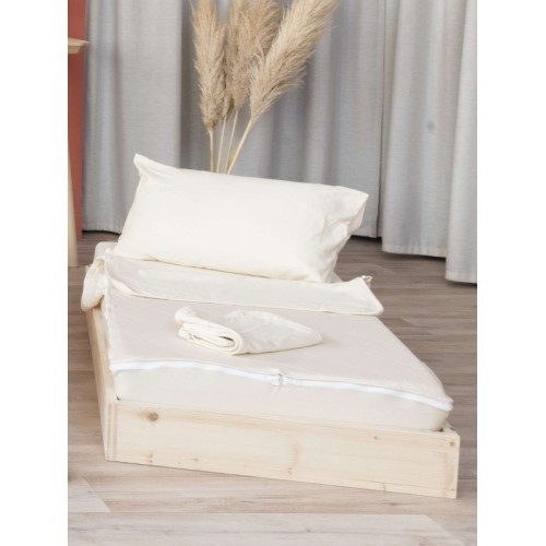 Lot de 2 - Combi drap housse 3 en 1