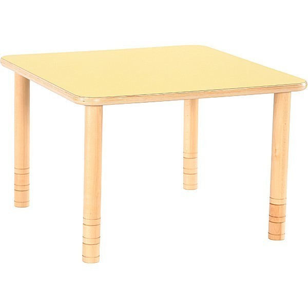 Table maternelle carrée réglable