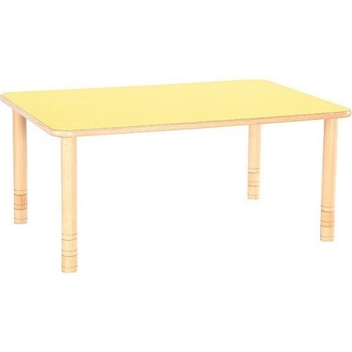 Table maternelle rectangle réglable