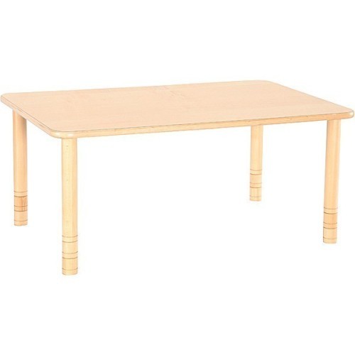 Table maternelle rectangle réglable