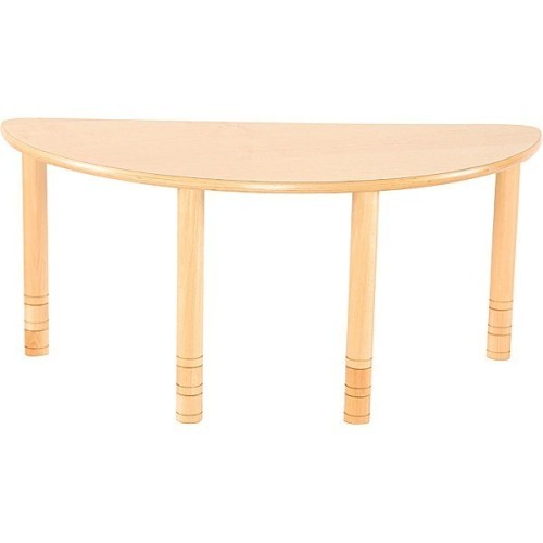 Table maternelle demi cercle réglable