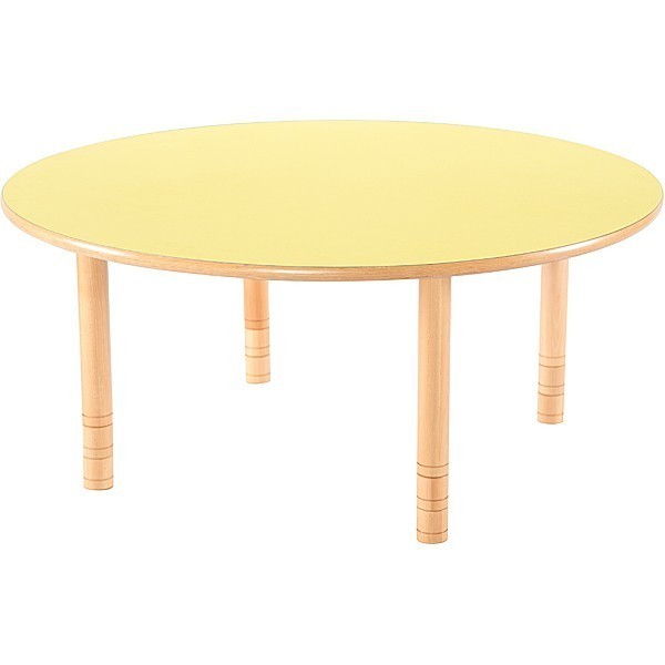 Table maternelle ronde réglable