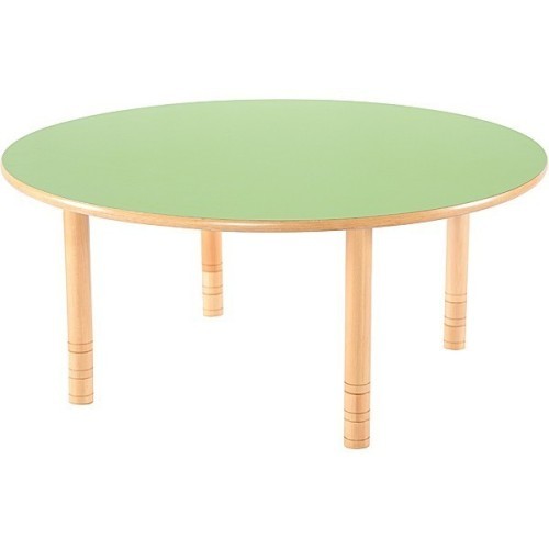 Table maternelle ronde réglable